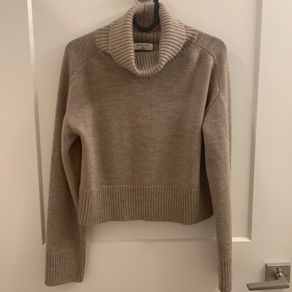 Babaton 100% Merino Wool Titus Crop Sweater